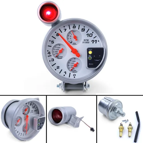 Zoll Drehzahlmesser Racing – Öltemp, Wassertemp, Öldruck, Shift Light 5