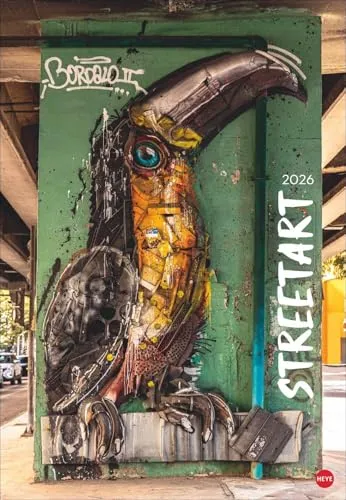 Streetart Posterkalender 2026: Graffiti-Kunst, Murals und Skulpturen: Foto-Wandkalender 2026 im Format 37 x 53,5 cm. Jahres-Wandkalender 2026 mit Aufnahmen von Michael Harker