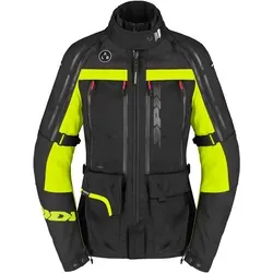 Spidi 4 Season V3 H2Out Damen Motorradjacke, schwarz-grau-gelb, Größe S - Vielseitige 3-in-1 Motorradjacke mit wasserdichter Membran und Belüftungssystem für optimalen Komfort. Ideal für jede Wetterlage und perfekten Schutz beim Fahren.