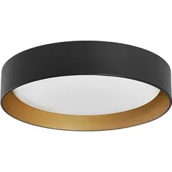 Ledvance LED Smart+ Deckenleuchte Orbis Kurt Schwarz/Gold 30W - Deckenleuchte mit elegantem Design, dimmbar und steuerbar über App, Google Assistant oder Alexa. Ideal für Küche, Wohnzimmer und mehr. Farbtemperatur von 2700K bis 6500K einstellbar.