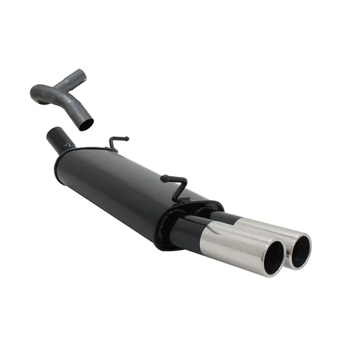Novus Sportauspuff für Seat Ibiza 6L 2x76mm - Schalldämpfer, leistungsstarker Sportauspuff mit 2x76mm Endrohren für optimierte Leistung und sportlichen Sound.