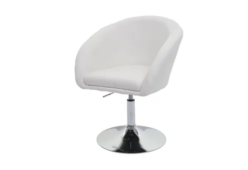 PROREGAL® Esszimmerstuhl Esszimmerstuhl 90x59x60cm drehbar höhenverstellbar Stoff Creme-Weiß