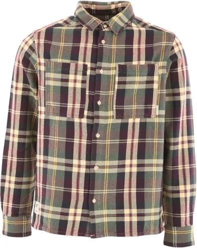 IRIEDAILY CHILLAX LUMBER Hemd 2025 navy wine - M - Stylisches Hemd aus veganem Twill-Stoff, große Karo-Qualität, mit Brusttaschen und Knopfverschluss. Ideal für modebewusste Männer, die Wert auf Nachhaltigkeit legen.