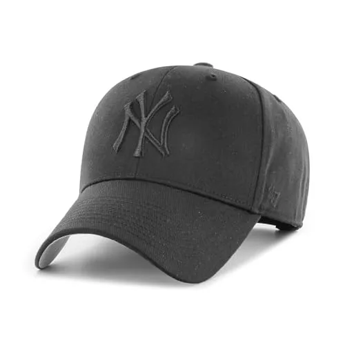 '47 Brand Snapback Kinder Cap Basic New York Yankees schwarz - Stylische Baseball Cap für Kinder (52-56cm, 6-12 Jahre) mit lässigem New York Yankees Design, perfekt für den Freizeitlook.