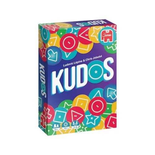 Jumbo - Kudos - Kartenspiel für Familien & Erwachsene – Strategisches Spiel mit Twist: Gewinne mit den wenigsten Minuspunkten - farbenfrohes Kartenspiel ab 8 Jahren