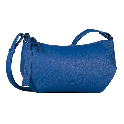 TOM TAILOR Berit Damen Umhängetasche - Mittelgroß in Blau - Umhängetasche in modernem Design mit verstellbarem Schulterriemen und praktischem Reißverschlussfach. Ideal für den lässigen Alltag!