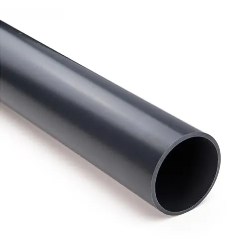 PVC-Rohr I 50 mm I 1 1/2 Zoll I 1 Meter I Klebemuffe I Pool-Zubehör I Druckrohr-PVC I witterungsbeständig I geeignet für ober- und unterirdische Anwendung I bm037