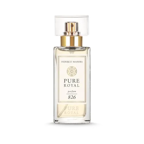 PURE ROYAL 826 Damenparfum, 50 ml, Aldehyde & Bergamotte, Maiglöckchen, Jasmin & Ylang-Ylang, Iris und Moschus, klassischer Blumenduft, 20 %