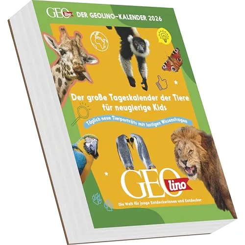 GEOlino-Kalender 2026 – Abreißkalender mit Tierporträts