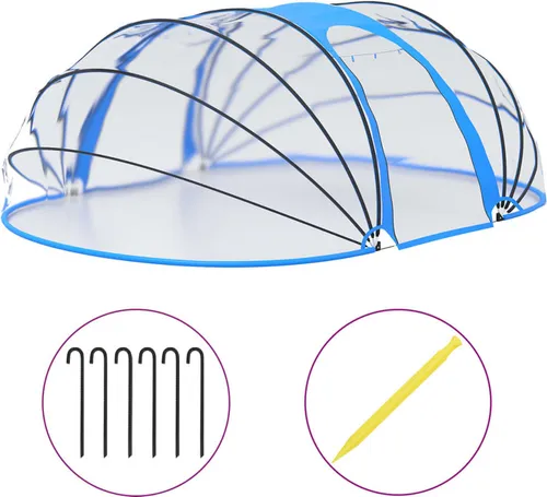 vidaXL Pool-Kuppel Oval 530x410x210 cm