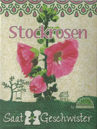 Blumensamen Saatgut Stockrosen (Alcea rosea).