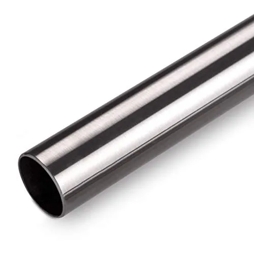 SO-TECH® Garderobenstange Edelstahl rund Ø 25 mm, 2000 mm in schwarz von SO-TECH