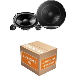 Pioneer TS-G130C Lautsprecher Einbaupaket für Alfa Romeo GTV 916 (2003-2005) - Komplettset für den Lautsprecherwechsel in Ihrem Alfa Romeo GTV: 2x Tief-Mitteltöner, 2x Hochtöner und passendes Einbauzubehör. Einfacher Austausch für verbesserten Klang.