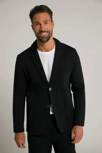 JP 1880 Herren Sweatsakko, Flexnamic® Business Blazer in Schwarz, 4XL EU - Sakkos für Herren mit Standardlänge und Fronttaschen, bietet ein angenehmes Tragegefühl für den modernen Business-Alltag.