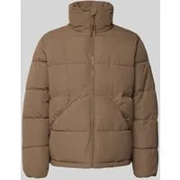 Only & Sons Regular Fit Puffer Jacket mit Stehkragen Modell 'PACK' in Beige, Größe S