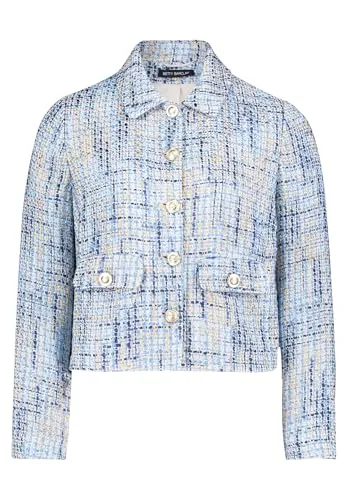 Betty Barclay Damen Blazer-Jacke Langarm 38, Blau/Blau