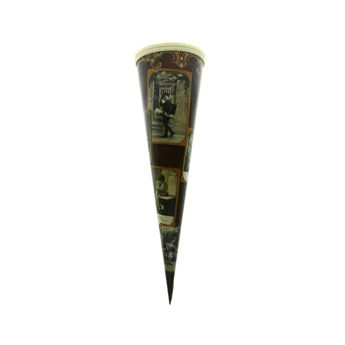 Roth Schultüte nostalgisch 35cm Tüllverschluss braun