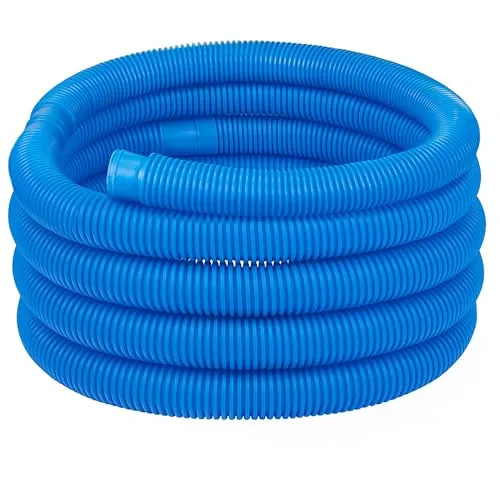 COIL Flexibler Poolschlauch 32/38 mm aus PVC-U/PE-LD – UV- & Temperaturbeständig, -40 °C bis 70 °C – Ideal für Filterpumpen, Schlauch für Pool, Poolschläuche (Blau, Länge 4m (Ø 38 mm))