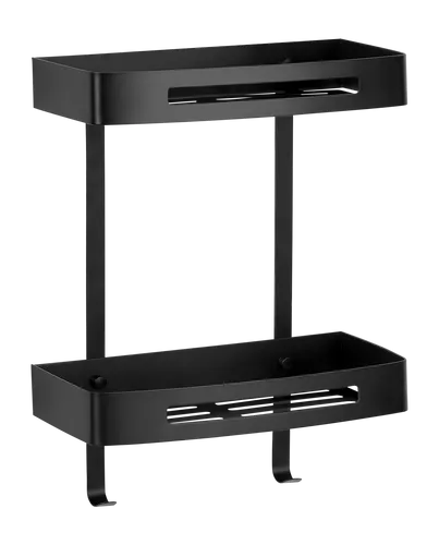 Ambrosya Duschkorb aus Edelstahl in schwarz von Ambrosya