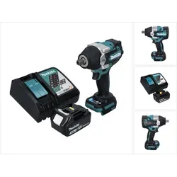 Makita DTW 701 RF1 Schlagschrauber 18 V - Akkuschrauber mit 700 Nm maximalem Drehmoment, ideal für anspruchsvolle Schraubarbeiten. Inklusive 1x 3 Ah Akku und Lader für sofortigen Einsatz.
