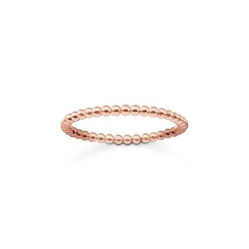 Thomas Sabo Damen-Ring Glam & Soul 925 Silber Gr. 52 - Romantischer Dots-Ring - Ringe für Damen, zierlicher Glam & Soul Ring aus 925er Sterlingsilber mit 750 Roségold-Vergoldung, ideal als Geschenk für besondere Anlässe.