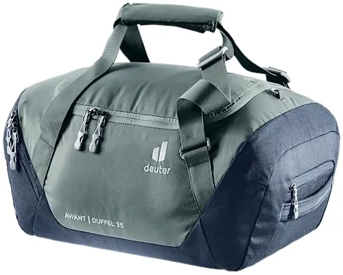 deuter AViANT Duffel 35 Sporttasche – Leichtgewicht in Teal-ink - Klassische Sporttaschen mit nur 520 g, ideal für Handgepäck und vielseitig tragbar dank justierbarer Träger. Zusätzlicher Stauraum durch integrierte Reißverschlusstasche.