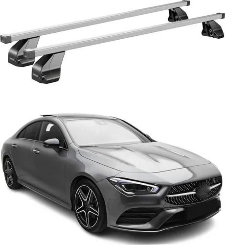 OMAC Dachträger Menabo für Mercedes CLA C118 (2019-2025) - Dachgepäckträger aus hochwertigem Stahl, wasserbeständig und multifunktional. Ideal für verschiedene Outdoor-Aktivitäten und einfach zu installieren.