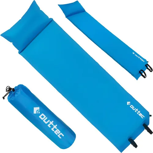 Outtec® Selbstaufblasende Isomatte, Luftmatratze, Schlafmatte - 186x53 cm - ultraleicht, waßerdicht Aufblasbare Matratze, Luftbett für Camping Outdoor