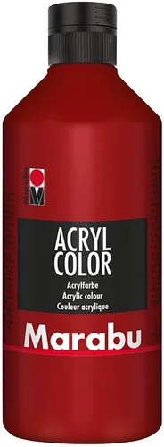Marabu Acrylfarbe Acryl Color 500 ml rubinrot 038 von Marabu