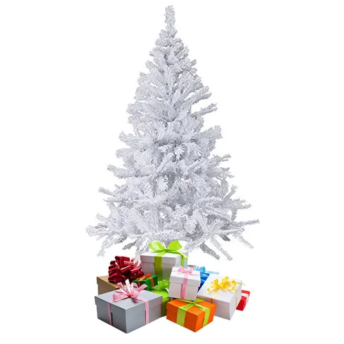 Weihnachtsbaum künstlicher Tannenbaum Christbaum 150 cm Weiß inkl Ständer