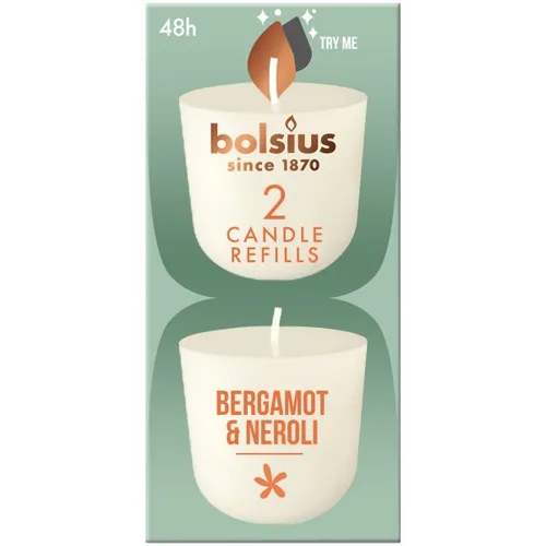 Bolsius Cleanlight Duft-Nachfüller 2er Pack bergamotte & neroli  Duftkerze