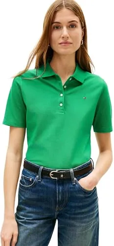 Tommy Hilfiger Poloshirt 1985 REG PIQUE POLO mit Logostickerei - Stylisches Poloshirt mit Logostickerei und Seitenschlitzen. Der Regular Fit sorgt für optimalen Tragekomfort, ideal für sportliche Aktivitäten oder lässige Outfits.