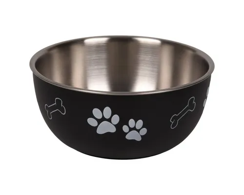 Flamingo Futternapf Futter- und Trinknapf Set Kena weiß/silber/weiß