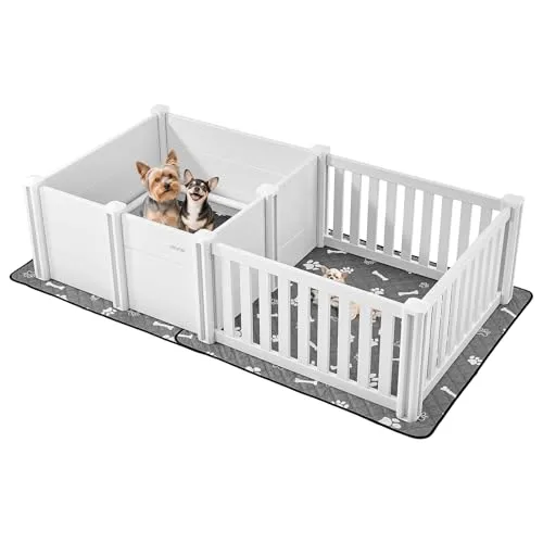 Produktbild VEVOR Wurfkiste für Welpen – 186,5x97x50 cm Hundelaufstall