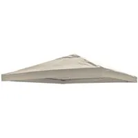 Lex Ersatzdach Pavillon 3x3m wasserdicht - Universelles Dach für Metallpavillons, wasserdicht dank PVC-Beschichtung und mit Luftzufuhr für angenehmes Klima. Ideal für Gartenpartys.