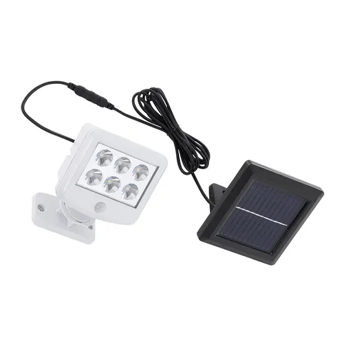 Solar Außenwandleuchte Bewegungsmelder LED Wandstrahler verstellbar Gartenlampe