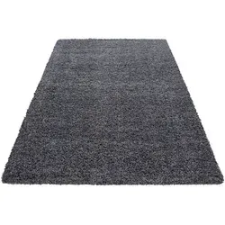 Ayyildiz Hochflor-Teppich Life Shaggy 1500 - Shaggy-Teppich in grau, 30 mm Hochflor, schmutzabweisend und pflegeleicht, ideal für gemütliche Wohnräume, auch als Läufer und in rund erhältlich.