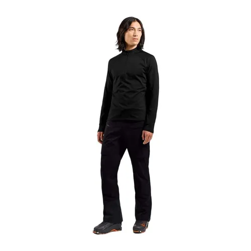 Odlo Herren Fleecepullover Essential Light Midlayer - Shirt für Outdoor-Aktivitäten, bietet hervorragende Wärmeisolierung und optimale Bewegungsfreiheit dank dehnbarem Funktionsmaterial.