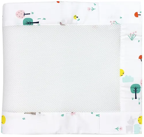 TupTam Bettnestchen TupTam Gitterstäbe Schutz Netz Babybett Nestchen 3D Mesh 2 Pack