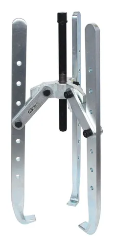 KS Tools Universal-Abzieher 3-armig, 50-500 mm - Abzieher mit Haken von 500 mm, ideal für präzises Abziehen von Lagern und Zahnrädern in der Werkstatt.