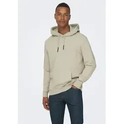 ONLY & SONS Herren Hoodie ONSCERES in silber von ONLY & SONS