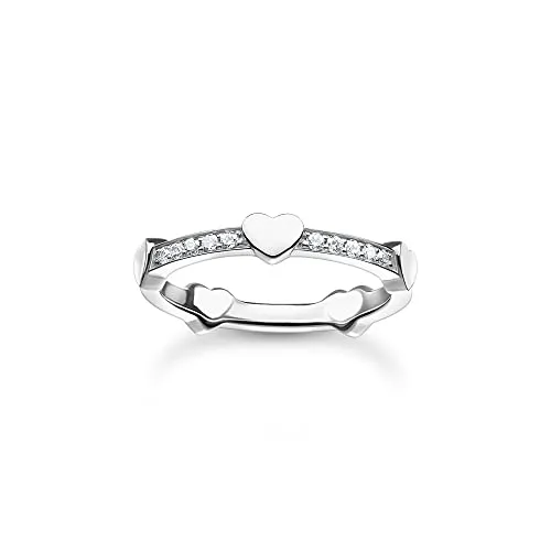 THOMAS SABO Ring aus 925er Sterlingsilber - Eleganter Damenring aus hochwertigem Sterlingsilber, ideal für individuelle Kombinationen und Geschenke zu besonderen Anlässen.