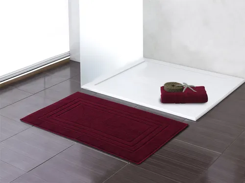 2er Set Duschvorleger 50x70cm – Frottee Badvorleger 100% Baumwolle – Badvorleger