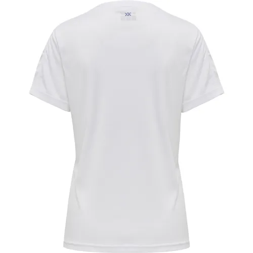Hummel hmlCORE XK POLY JERSEY S/S WOMAN WHITE/TRUE BLUE L von hummel