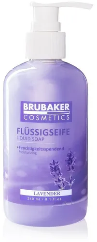 BRUBAKER Handseife Flüssigseife mit Lavendel Duft, 1-tlg., feuchtigkeitsspendend, Seife flüssig im praktischen Spender