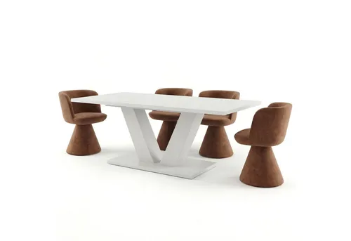 Newroom Esstisch Verano, Esstisch Ausziehbar Weiß Modern Esszimmertisch Tisch Esszimmer