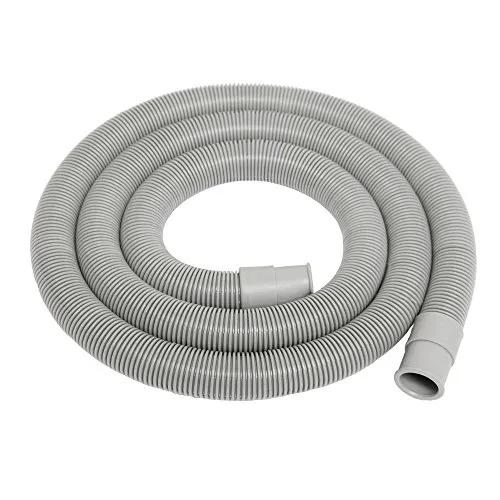 eyepower 1,5m Flexibler Ablaufschlauch für Waschmaschine und Spülmaschine mit Haltebogen Geschirrspüler Abflussschlauch Ersatzteile - Ablauf Wasserschlauch - Abwasserschlauch Flexibel und Universal