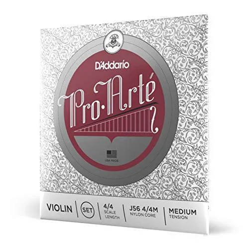 D'Addario J56-4/4M Pro Arte Violinen Saitensatz Perlon, Aluminium, 4/4 Medium