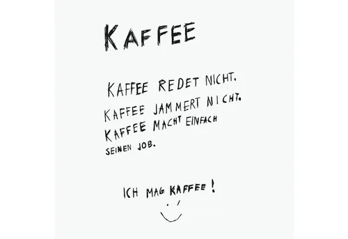 PPD Papierserviette 20 Servietten Kaffee redet nicht 33x33cm, (20 St)