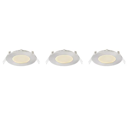 LED Einbaustrahler Unterputz Leuchten Strahler flach Rund 3er Set 12370N-3